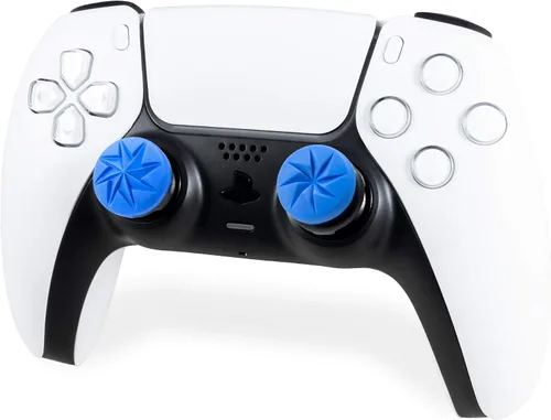 Vista 6 de KontrolFreek FPS Freek Edge para Playstation 4 PS4 y Playstation 5 PS5 Pulgares de rendimiento 1 convexo de tiro alto 1 convexo de tiro bajo