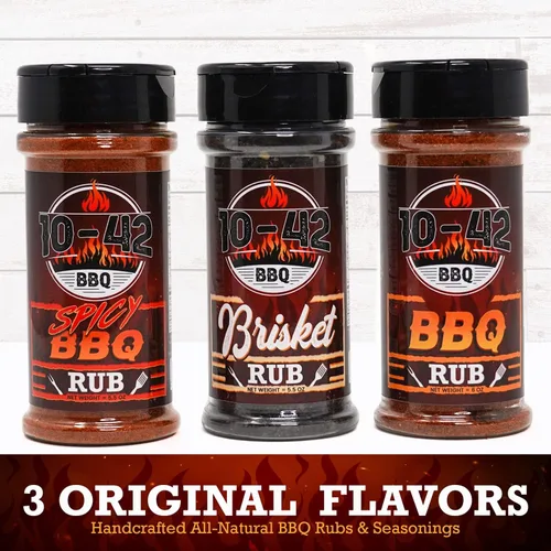 Vista 7 de 10-42 BBQ Rub Variety Pack Juego de barbacoa, pechuga y picante