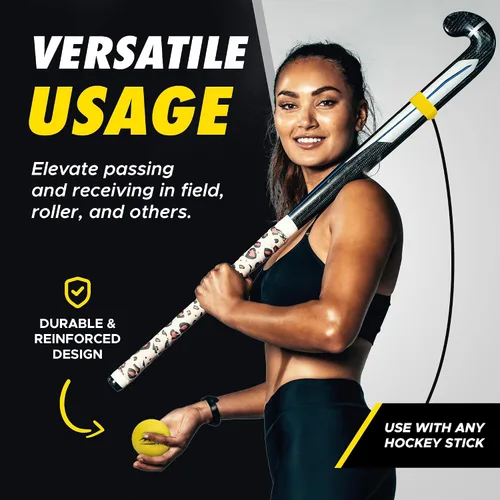 Vista 7 de Mr. Assist LLC - Entrenador de hockey, pelota profesional de hockey sobre césped para entrenamiento de hockey en solitario, sistema de entrenamiento