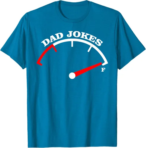 Vista 9 de Día del Padre Dad Jokes Fuel Car Pun Cargando Camiseta Padre, Negro