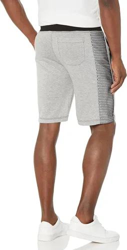 Vista 2 de Karl Lagerfeld Paris Pantalones cortos activos de malla de tela para hombre