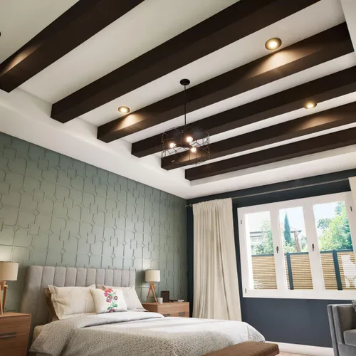 Vista 9 de Ekena Millwork BMRC2C0040X080X240ZY - Viga de techo de madera sintética Endurathane de cedro en bruto de 20 pies, color cereza