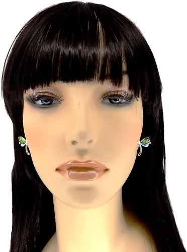 Vista 3 de dianal Boutique Stunning Dragonfly Colgante Collar y Aretes Set con 24" Cadena Moda Joyería