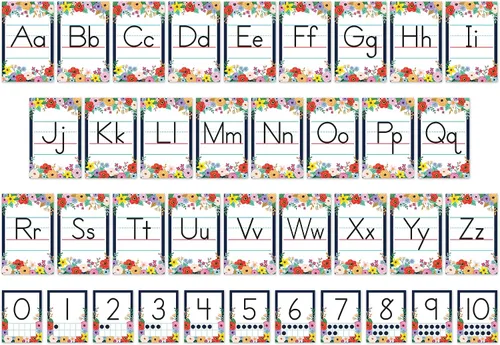 Vista 2 de Teacher Created Resources Tablero de anuncios del alfabeto de flores silvestres (TCR6818)