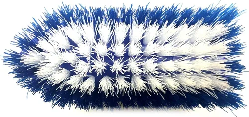 Vista 3 de Uniware Cepillo de fregado en forma de hierro para el hogar con mango de agarre cómodo, fabricado en Italia (azul)