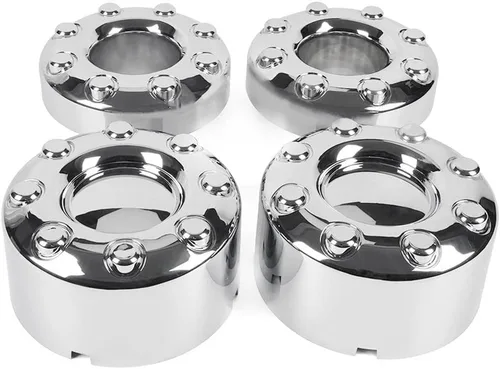 Vista 14 de PIT66 Tapacubos centrales de rueda de 8 lengüetas, compatibles con Chevy Silverado GMC Sierra 1500/99-08 Silverado Sierra 2500/00-08 Suburban/ 02-06