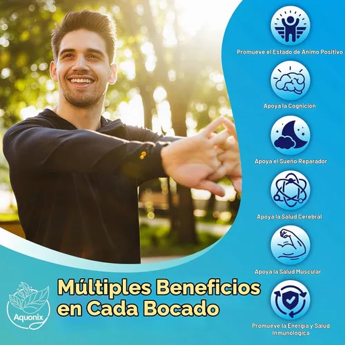 Vista 5 de Gomitas de treonato de magnesio liposomal para adultos y niños, 60