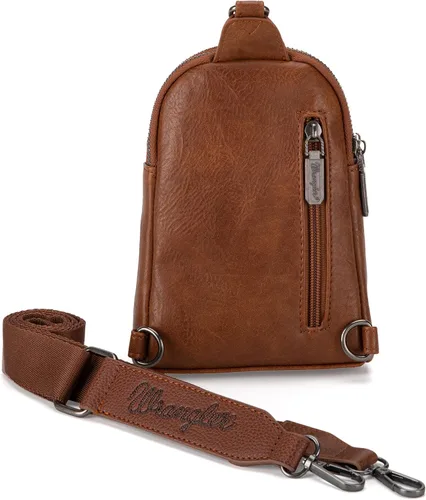 Vista 6 de Wrangler Bolso bandolera de cuero para mujer