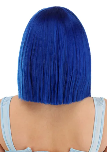Vista 3 de Accesorio de peluca bob azul real Multicolor
