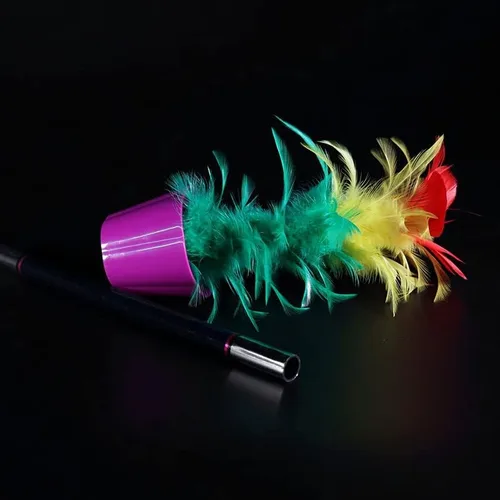 Vista 2 de SUMAG Deluxe Apareciendo Flor Trucos de Magia Varita a Pluma Ramo de Flores Magia para Magos Primer Plano Ilusiones Trucos Mentalismo Props