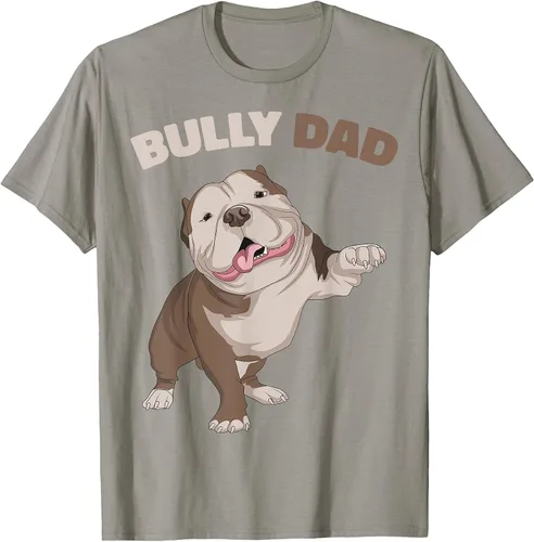 Vista 18 de American Bully Dad Dog Owner Father Funny Men T-Shirt Asphalt Grey