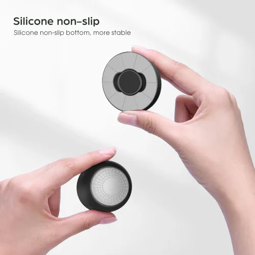 Vista 6 de Elevadores de laptop para escritorio, soporte de refrigeración para mini laptop, almohadillas magnéticas para teclado, patas ergonómicas