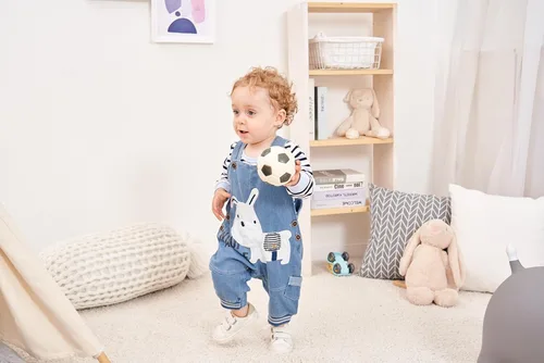Vista 5 de LvYinLi Linda ropa de bebé niño traje niño niño camiseta de manga larga a rayas + mono de mezclilla mono pantalones conjuntos conjuntos