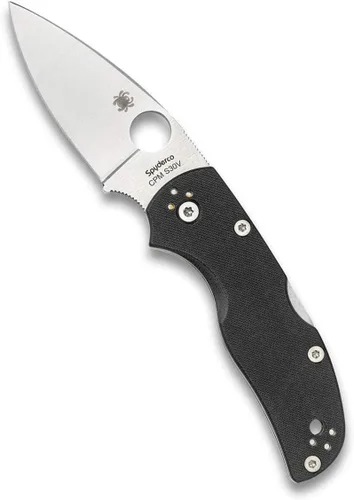 Vista 17 de Spyderco C41 Native 5 Signature - Cuchillo plegable con hoja de acero CPM S30V de 2.95" y mango FRN ligero, Gris Gris, 6.95" Longitud total, 2.95