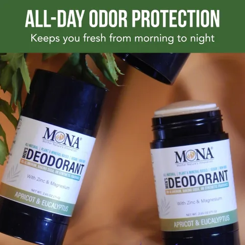 Vista 8 de MONA Brands - Desodorante natural para hombres sin aluminio, hipoalergénico, desodorante de magnesio para pieles sensibles, absorbe el sudor,
