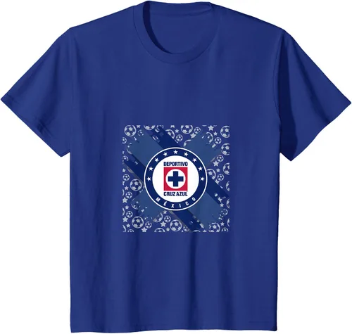Vista 32 de Camiseta con logotipo de CAZ, Azul / Patchwork, S