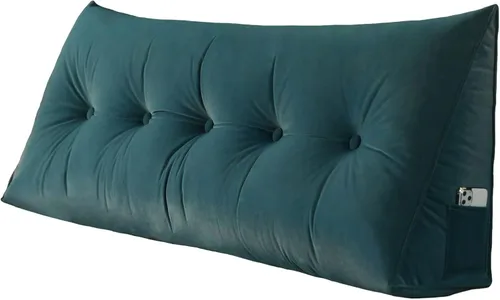 Vista 7 de Cojín triangular para la espalda, almohada de cuña larga para dormir después de la cirugía, almohadas de lectura para sentarse en la cama, cojín