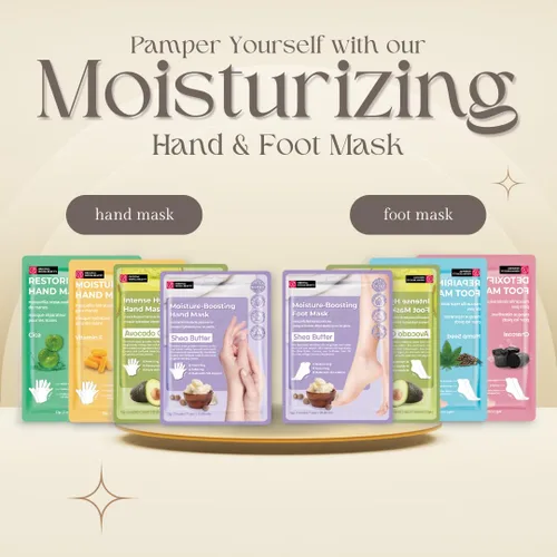 Vista 6 de Original Derma Beauty - Máscara de pies de 12 pares de hidratación intensa, aceite de aguacate, juego de mascarillas hidratantes para pies