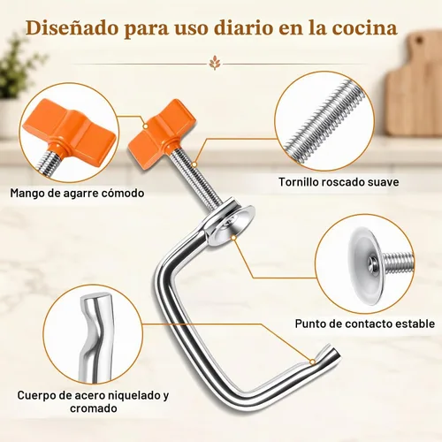 Vista 4 de Reemplazo de abrazadera para máquina de pasta compatible con Atlas Marcato