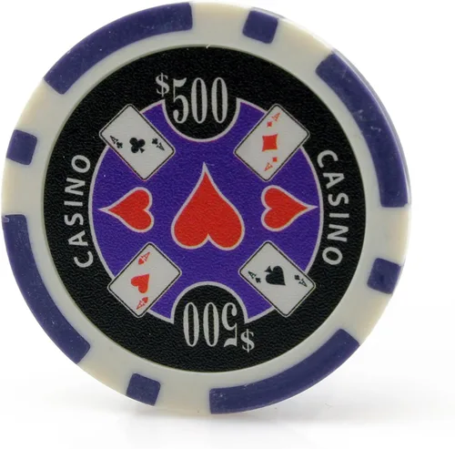 Vista 5 de Versa Games Fichas de casino Ace en 0.41 oz de peso - Paquete de 50 (elegir colores)