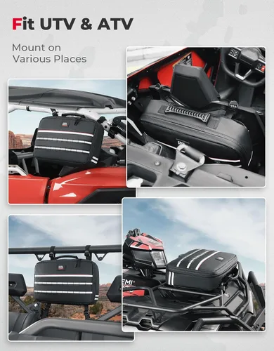 Vista 5 de Bolsa de Herramientas para Correa de Transmisión KEMIMOTO, Compatible con UTV y ATV, Tejido TPU de Gran Capacidad Resistente al Agua, Almacena