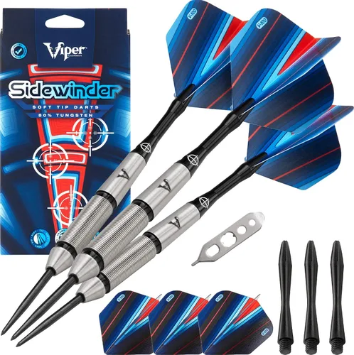 Vista 16 de Viper Sidewinder 80% tungsteno punta de acero dardos