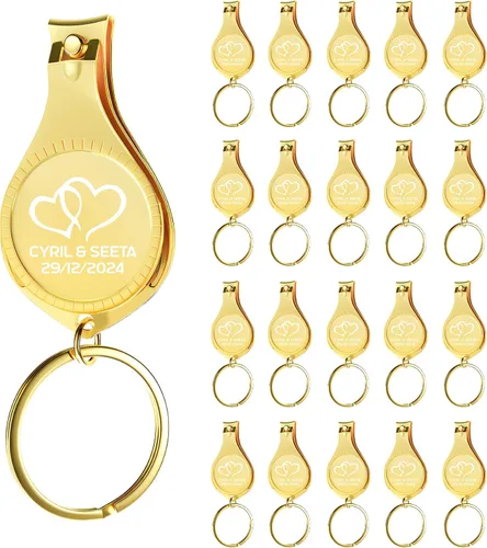 Vista 14 de Abrebotellas multifunción 4 en 1, cortauñas, recuerdos de boda, privado personalizado, plateado, regalos multiherramienta para hombres