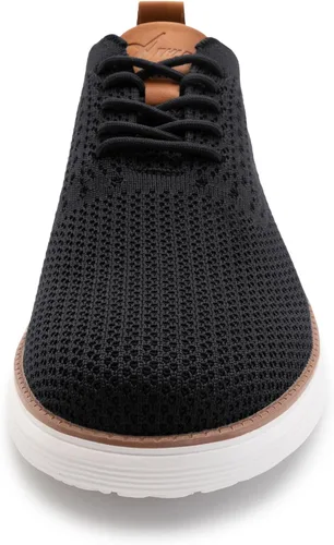 Vista 4 de Athlefit Zapatos deportivos de vestir de moda para hombre, transpirables, Oxford, zapatos para caminar casuales de negocios
