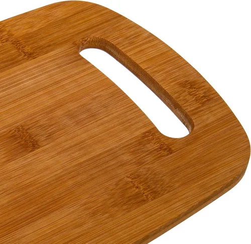 Vista 5 de Luciano Housewares, Tabla de cortar de bambú clásica beige, 12.6 x 7.87 pulgadas, 12.75 x 7.87 pulgadas