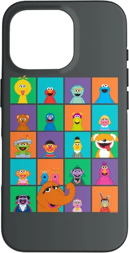 Vista 9 de Funda para iPhone 16 Sesame Street Character Squares