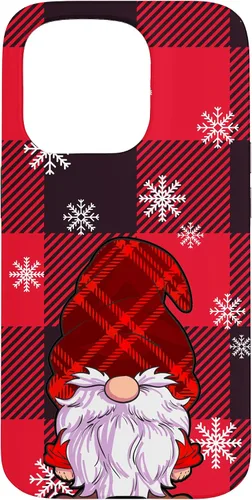 Vista 14 de Christmas Phone Case Red Buffalo Plaid Gnomes Snowflake Case for iPhone 17