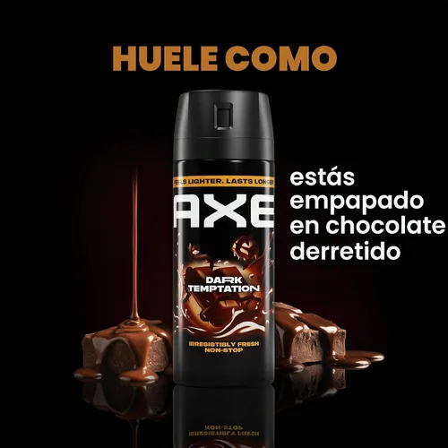 Vista 4 de AXE Spray corporal 4 unidades Dark Temptation 48 Hour All Over Fresh 2.9 oz