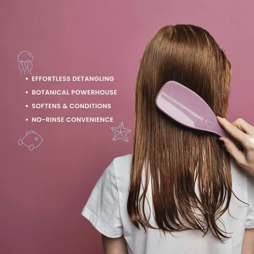 Vista 2 de Nemah Acondicionador desenredante para niños, espray desenredante para niños, espray desenredante para el cabello para enredos y encrespamiento