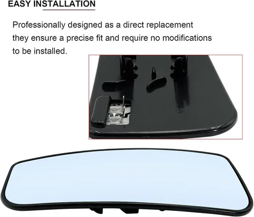 Vista 5 de Ford F150 F250 F350 F450 F550 Super Duty - Reemplazo de cristal del espejo inferior con calefacción lateral izquierdo, espejo convexo con soporte