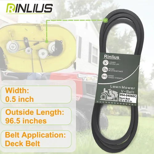 Vista 4 de Cinturón de cubierta de cortacésped 954-04060C para Craftsman Troy-Bilt Cub Cadet John Deere MTD 42 pulgadas Decks 954-04060B 954-04060 754-04060