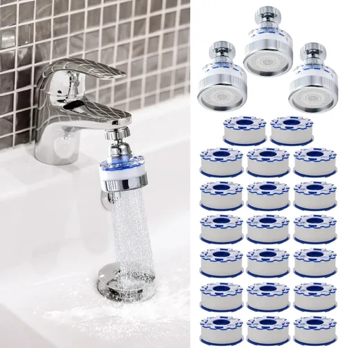 Vista 8 de Paquete de 10 cartuchos de repuesto para grifo de agua para fregadero, reemplazo de filtro de agua para grifo, cocina, baño, filtro de fregadero que