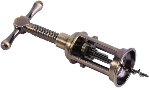 Vista 4 de Abridor de vino, sacacorchos de aleación de zinc con abrebotellas multifuncional, tornillo de corcho multifuncional manual para camarero