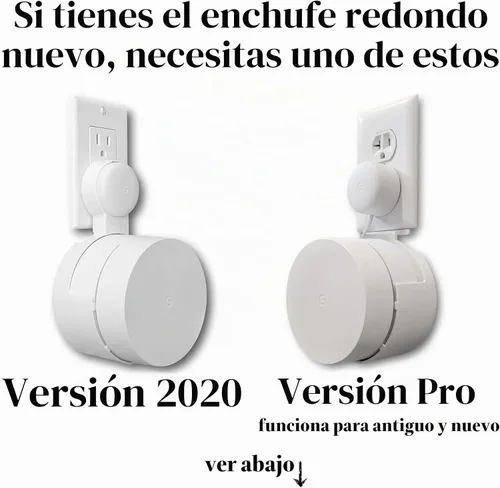 Vista 3 de Soporte de salida WiFi para Google, enchufe rectangular original (no enchufe redondo), paquete de 2