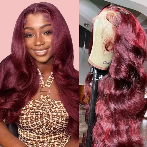 Vista 44 de Pelucas de encaje frontal de 13x4 Highlight Ombre de cabello humano ondulado 4/27 color rubio miel 9A sin pegamento HD encaje frontal transparente