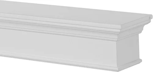 Vista 8 de Pearl Mantels 610-60 Henry Mantel Mantel MDF, 60", pintura blanca