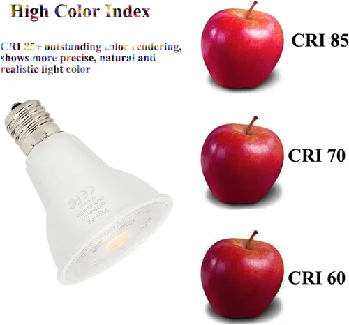 Vista 5 de Taysing Bombilla LED R14 regulable de 5 W tipo R, 450 lúmenes, mini bombilla reflectora E17, bombilla de base intermedia utilizada para lámpara
