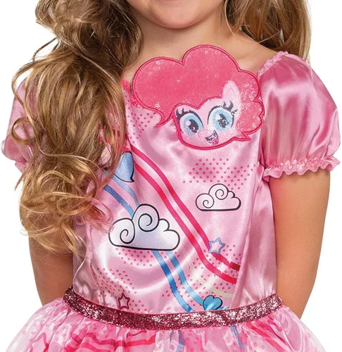 Vista 4 de Pinkie Pie Costume for Girls Official My Little Pony Tutu Dress Chibi Style Character Outfit Kids