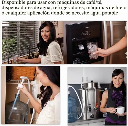 Vista 5 de Sistema de bomba dispensador de agua embotellada, grado alimenticio, autocebado, 110V, 1GPM, adecuado para cafetera, hielera, refrigerador