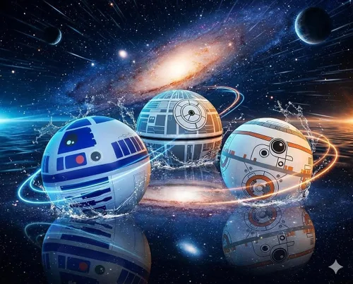 Vista 7 de StarWar Conjunto de Pelotas Antiestrés - Juguete Fidget Pop para Niños y Adultos, Fidget de Alivio, Uso Anti Apretón Jugar/Decorar/Ayudar a Aliviar