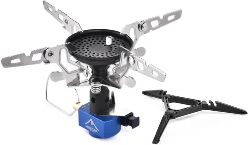 Vista 10 de Widesea Estufa de mochilero 3300W Estufa de camping Quemador de gas portátil con Iginitor Mini Ultraligero Equipo de senderismo Equipo al aire libre