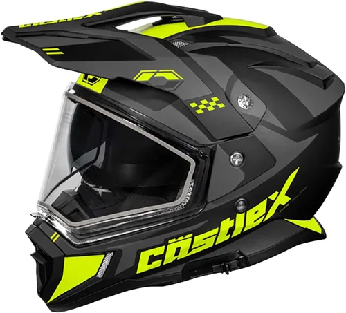 Vista 6 de Castle X CX200 Dual Sport Casco de Nieve (Negro Mate - Extra Pequeño)