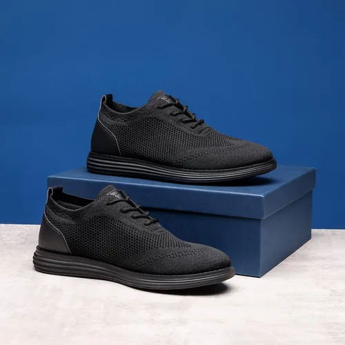 Vista 8 de Bruno Marc Zapatillas de malla para hombre Oxfords ligeras