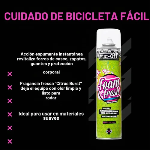 Vista 7 de Muc-Off - Espuma MOX-199 Fresh, Verde, 13.5 fl oz