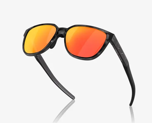 Vista 5 de Oakley Actuator - Gafas de sol de tortuga negra con lente polarizada Prizm Ruby de 2.244 in + estuche rígido