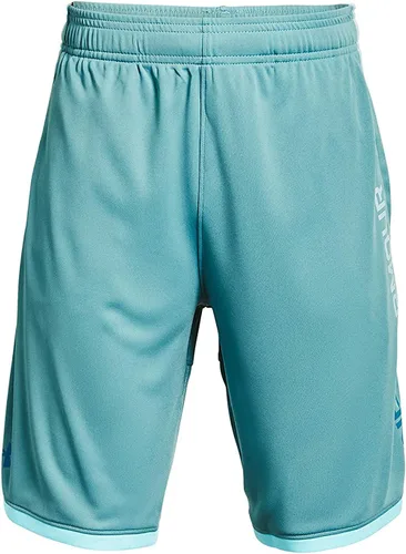 Vista 14 de Under Armour Pantalones cortos Stunt 3.0 para niños (005) negro/verde pajarito/blanco